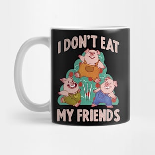 I Dont Eat My Friends Funny Vegan Gift Mug